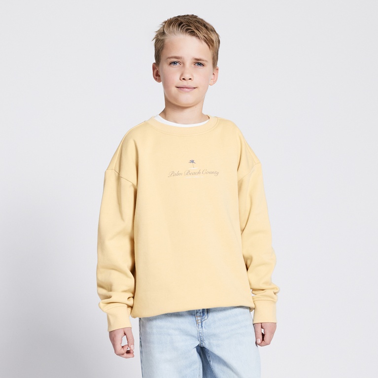 Printed Sweatshirt "Vilgot" Light Yellow 1